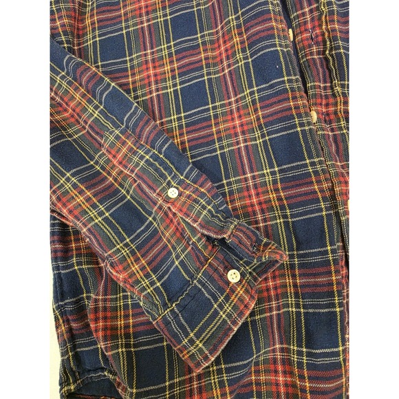 Polo by Ralph Lauren Men's Red Blue White Plaid Long Sleeve Shirt. Size L - Picture 10 of 10